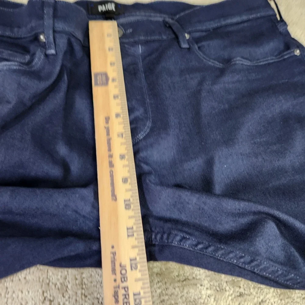 Paige Federal Jeans Men 38x34 Straight Leg Soft Stretch Denim Starless Night USA